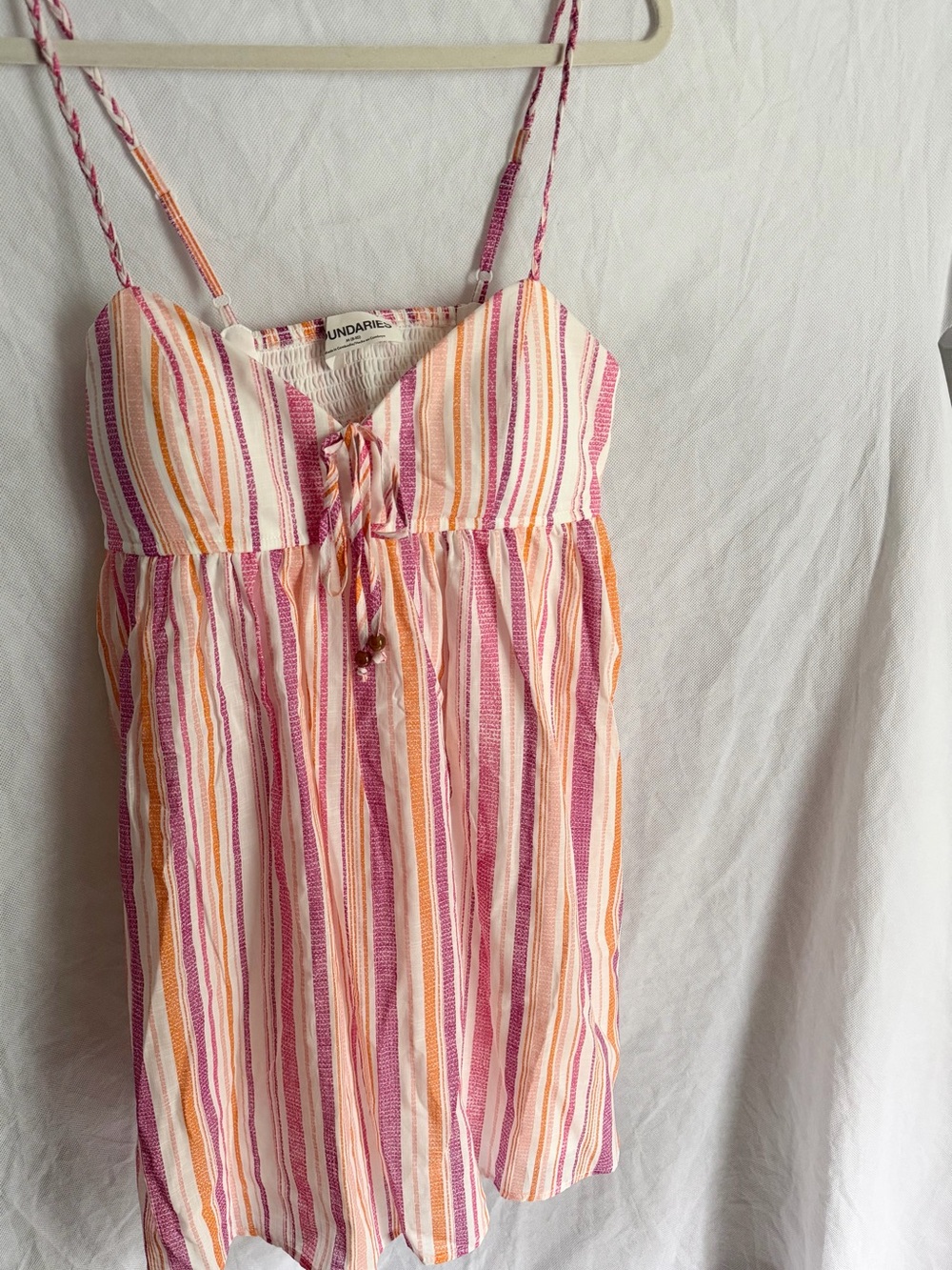 No Boundaries Cami A Line Striped Dress